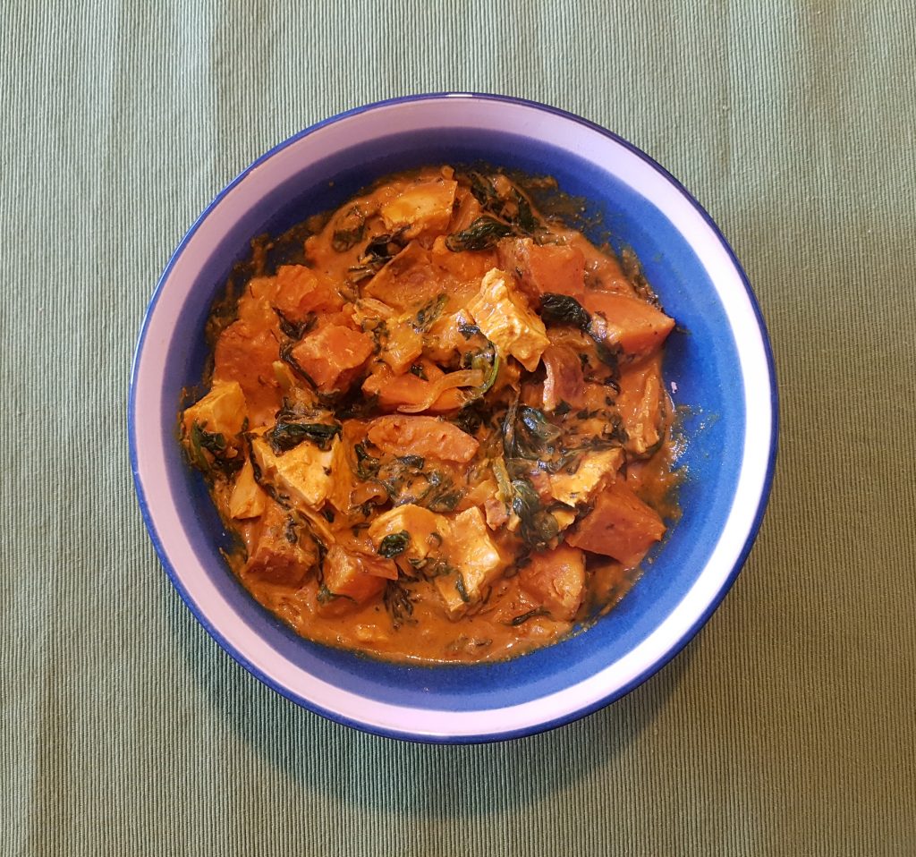 Chicken and sweet potato curry