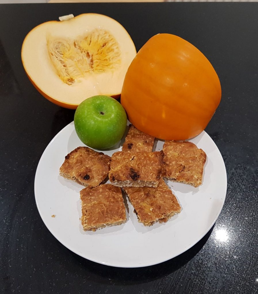 Photo of pumpkin and apple slice